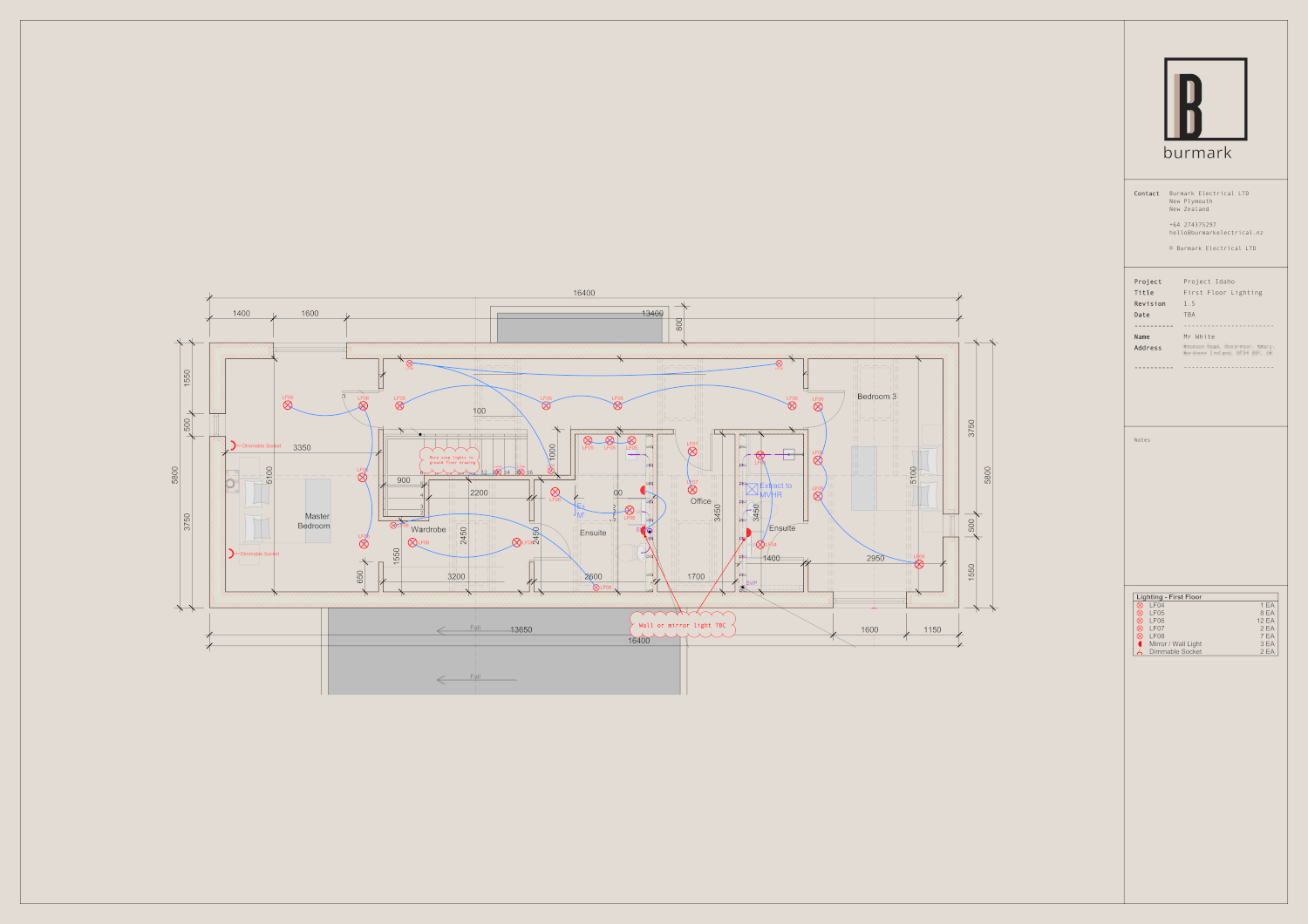 Burmark Lighing Plan